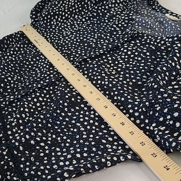 Cotton bleu L peekaboo long sleeves tiered top - Picture 7 of 11